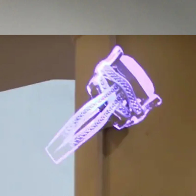 Exposição holográfica interna do fã 3d do LCD