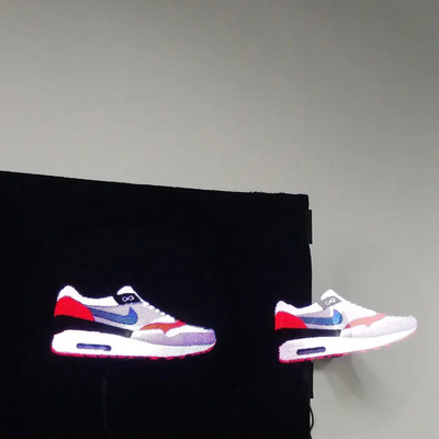Exposição holográfica interna do fã 3d do LCD