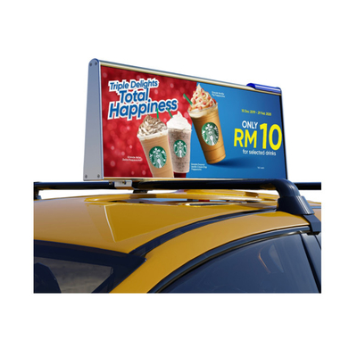 a parte superior exterior do táxi 1920Hz conduziu a exposição com tamanho padrão 960x320mm