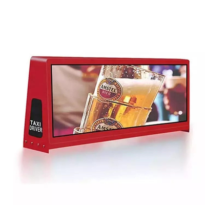 A parte superior impermeável do táxi da cor completa 3840HZ conduziu a exposição que anuncia a parede video
